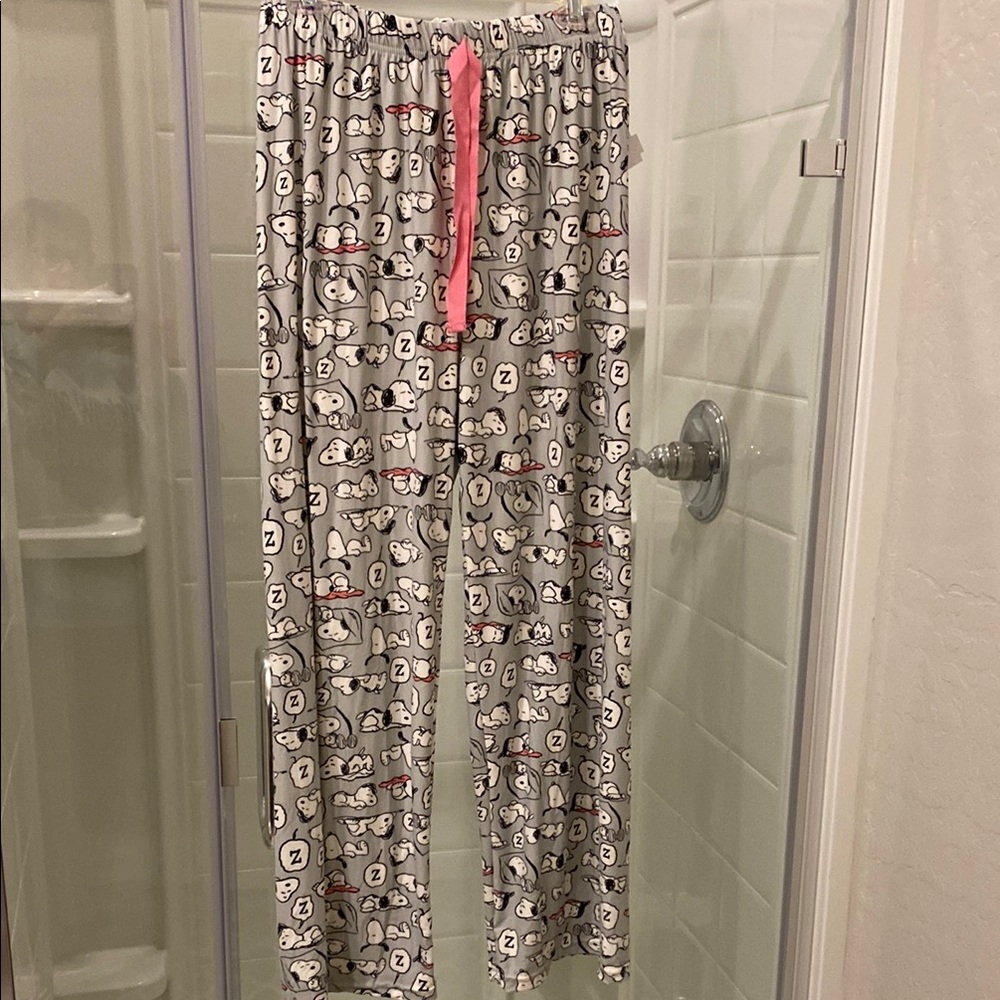 Gray Snoopy Pajama Pants